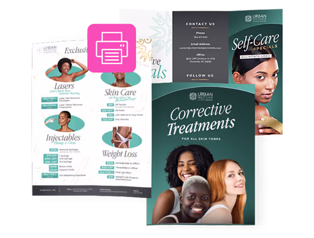 Custom Marketing Collateral & In-Office Branding