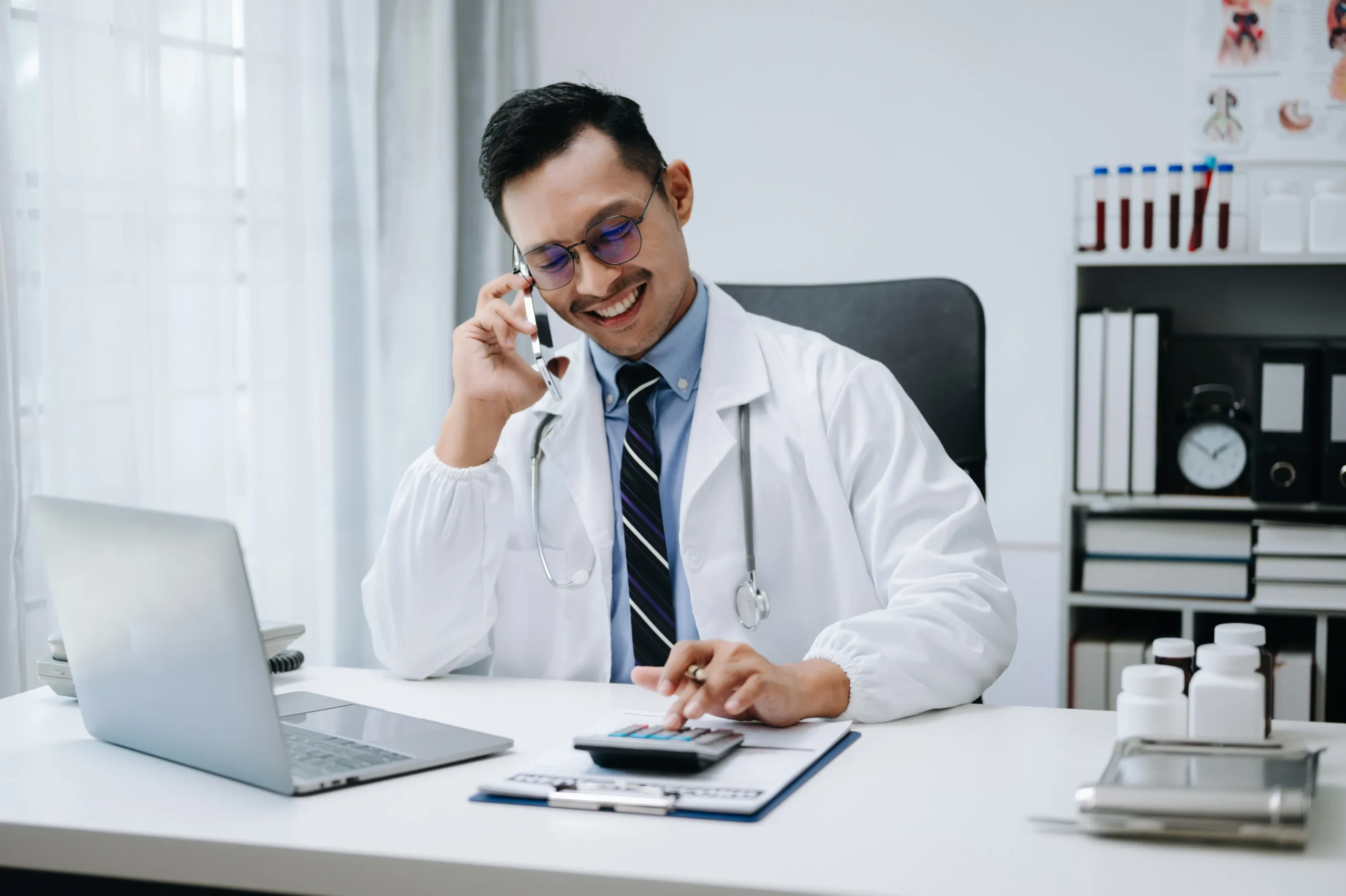 Man in doctor outfit